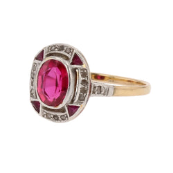 Bague ART DÉCO Ancienne en or jaune et diamants - Castafiore