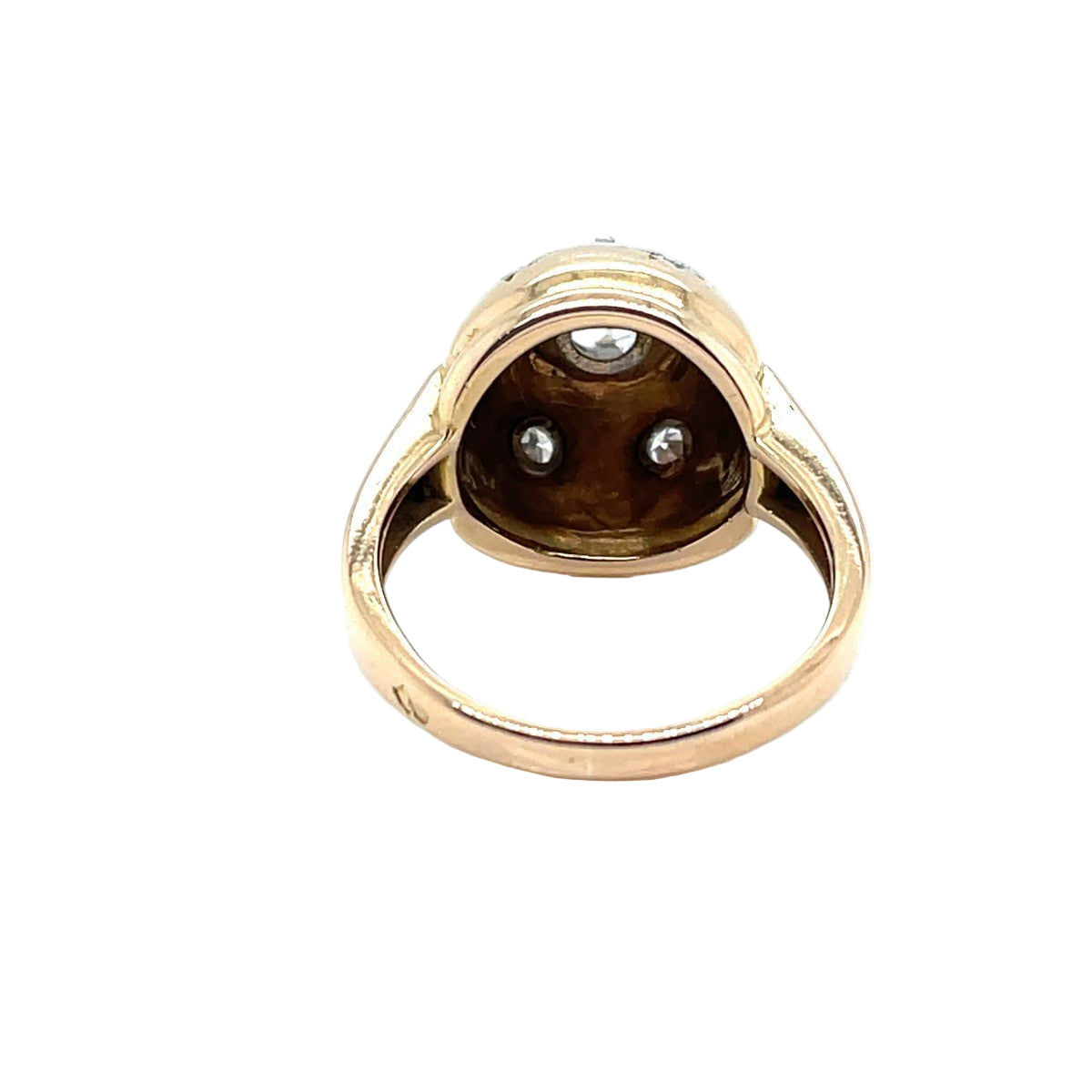 Bague Art Déco Constellation en or jaune et platine avec diamants - Castafiore