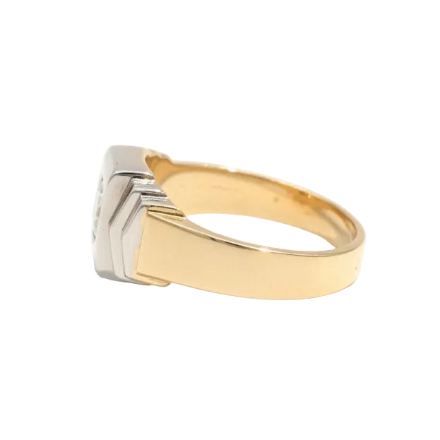 Bague Art Déco deux ors et diamant - Castafiore