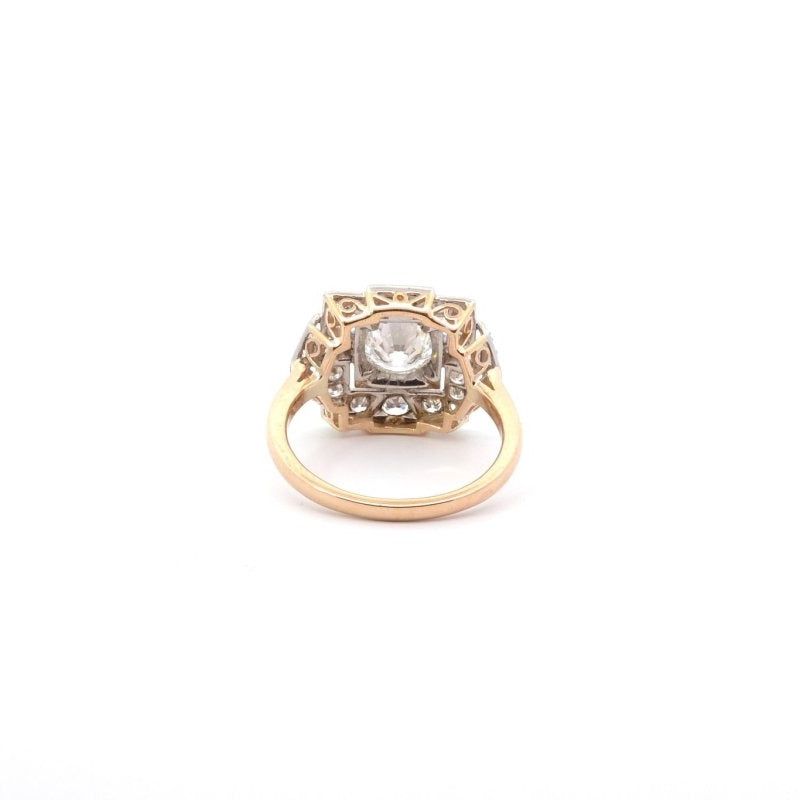 Bague art déco diamant 1,06cts F/SI2 - Castafiore