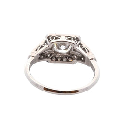 Bague art déco diamant de 0,85ct E/P1 - Castafiore