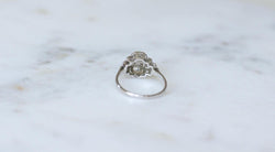 Bague Art Déco Diamants sur Platine - Castafiore