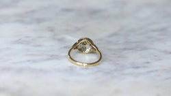 Bague Art déco Dôme Diamants Deux Ors - Castafiore
