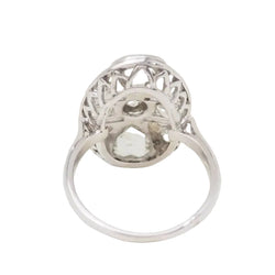 Bague Art Déco en or blanc et diamants - Castafiore