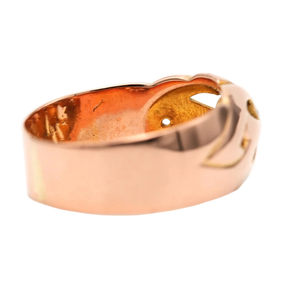 Bague Art Déco en or jaune et diamant - Castafiore