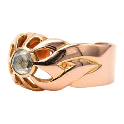 Bague Art Déco en or jaune et diamant - Castafiore