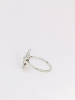 Bague Art - Déco en or, platine et diamants - Castafiore