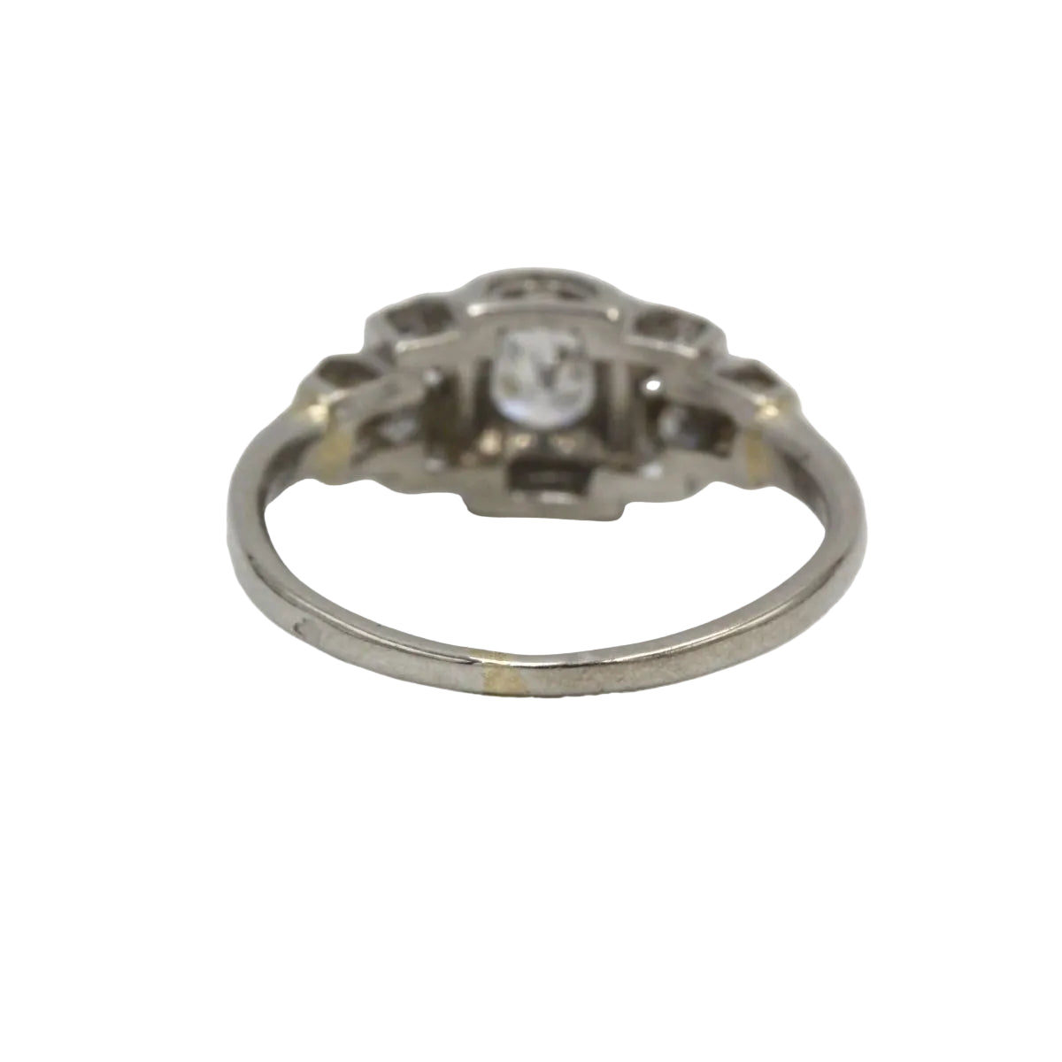 Bague Art Déco en platine et diamants - Castafiore