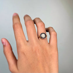 Bague Art Deco - Or, Diamants & Saphirs - Castafiore