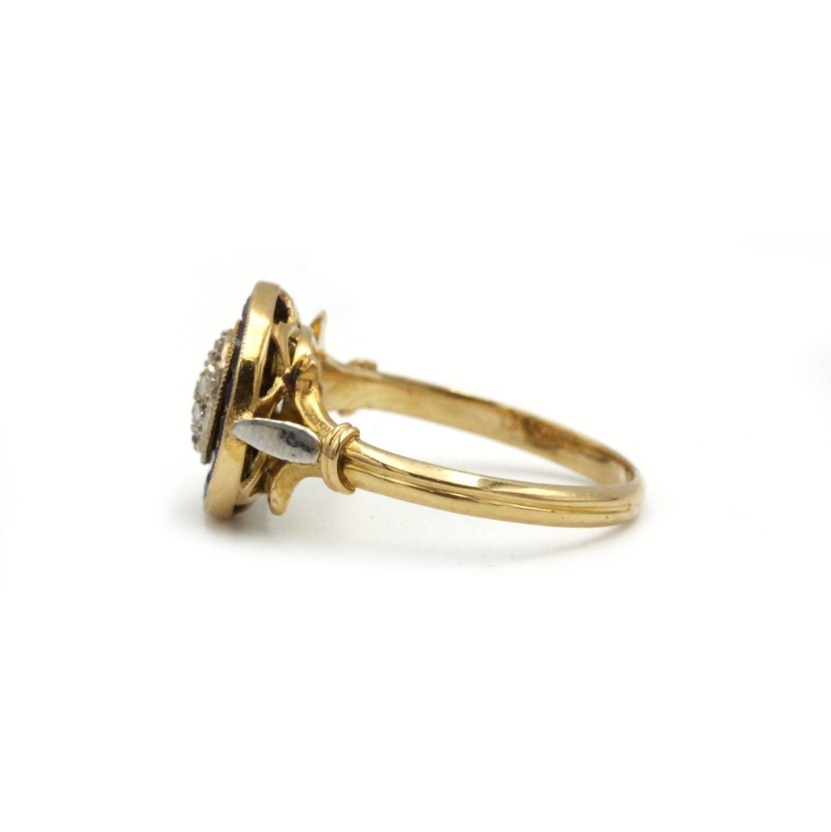 Bague Art Deco - Or, Diamants & Saphirs - Castafiore