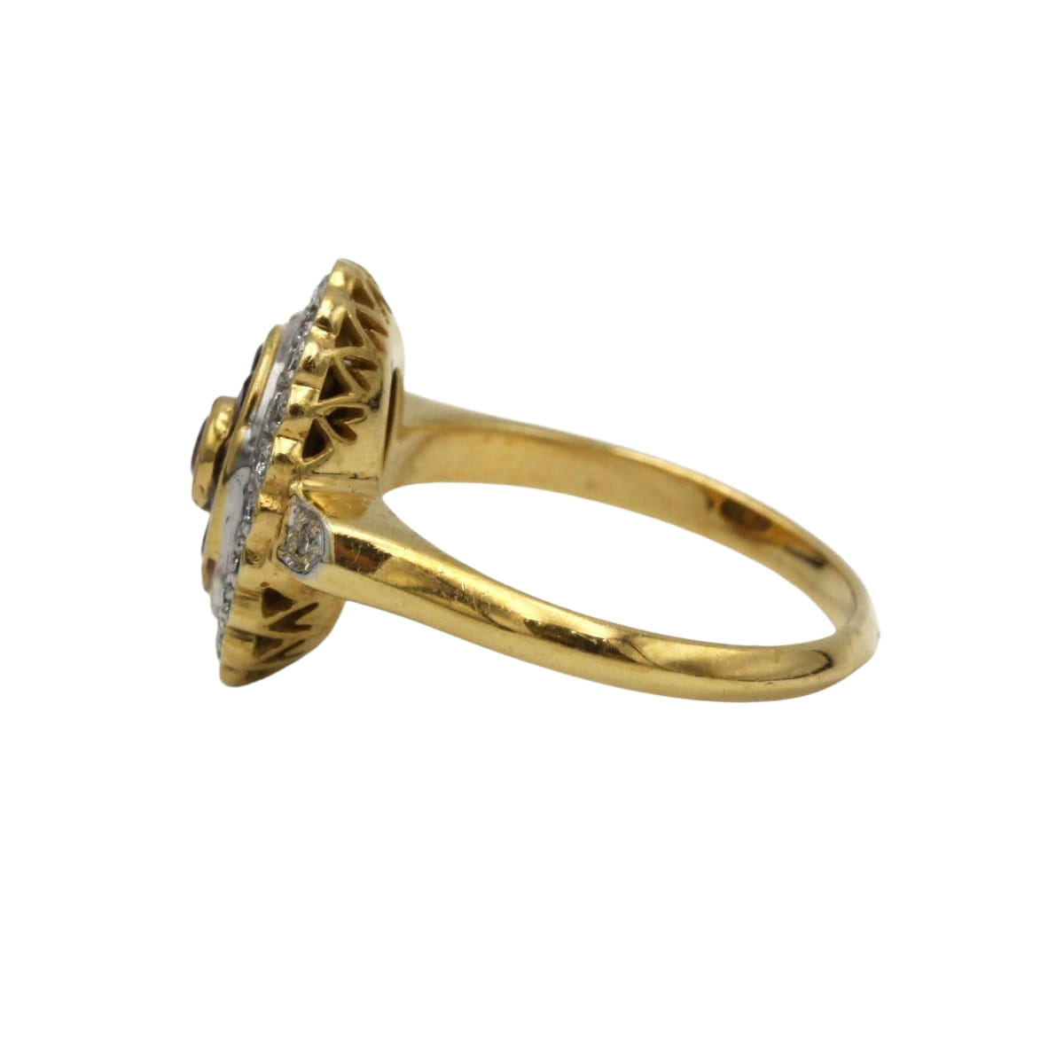 Bague Art Déco - Or, Rubis & Diamants - Castafiore