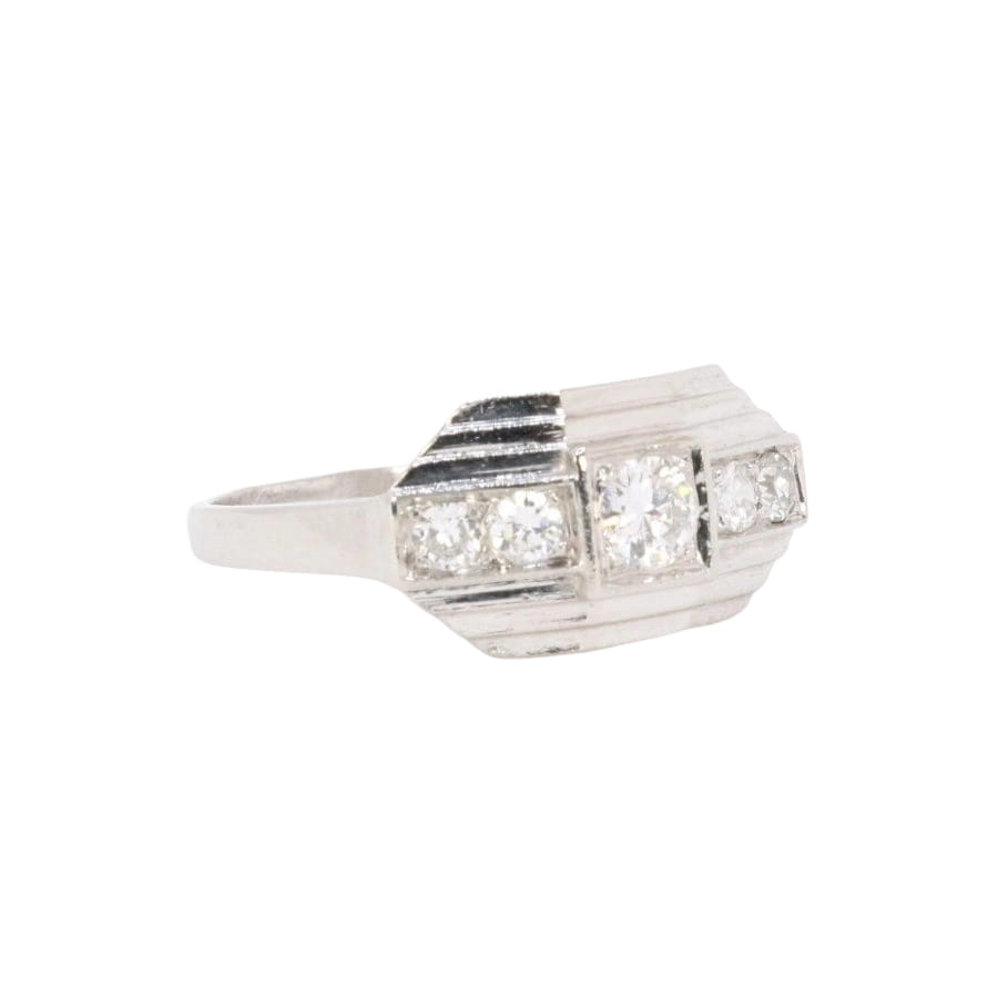 Bague Art déco platine diamants - Castafiore