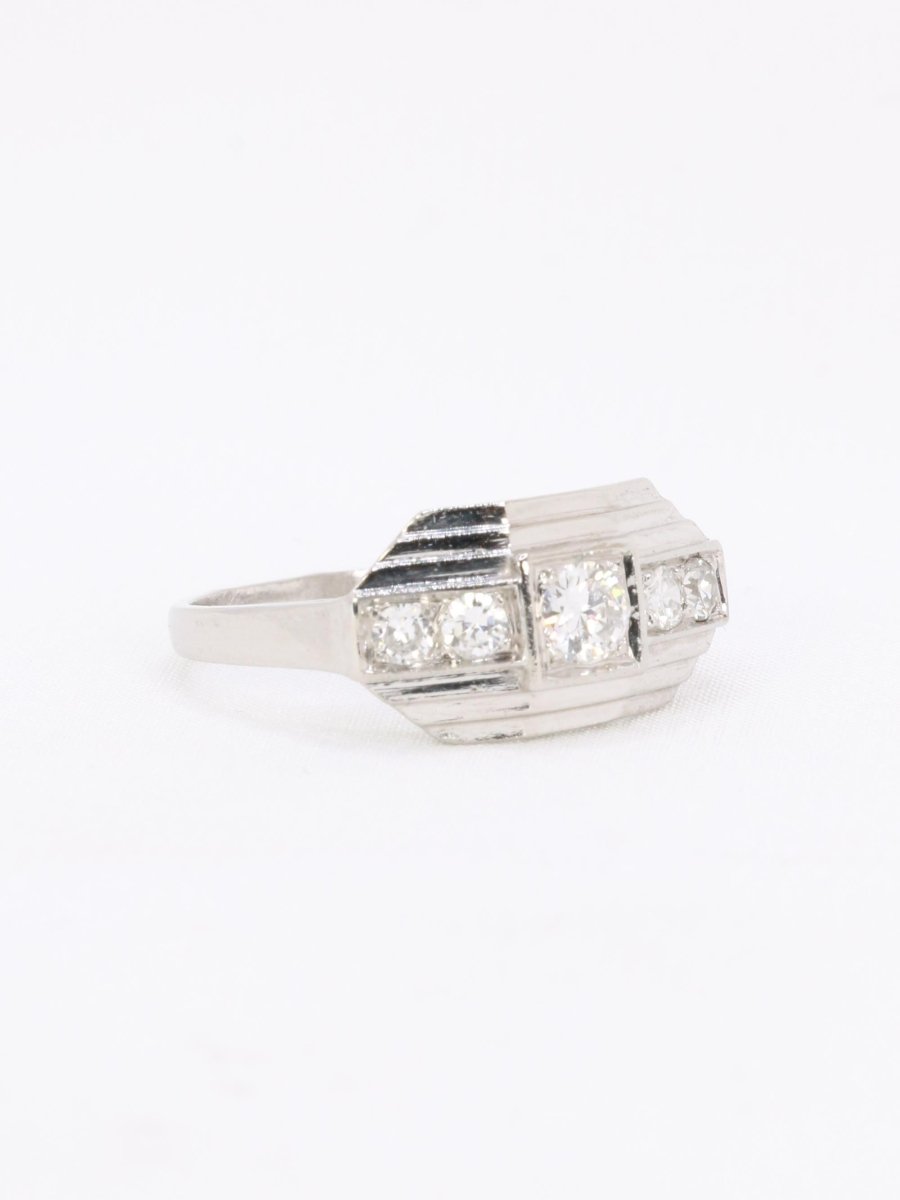 Bague Art déco platine diamants - Castafiore