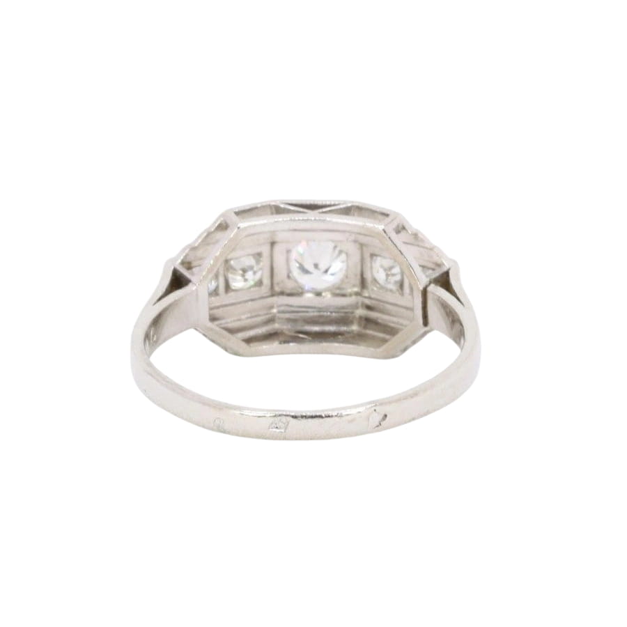 Bague Art déco platine diamants - Castafiore