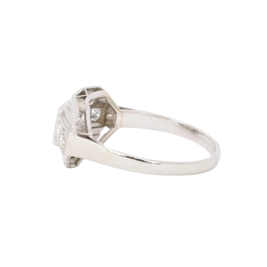 Bague Art déco platine diamants - Castafiore