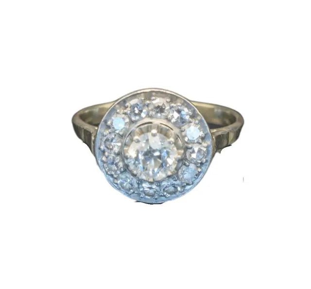 Bague Art déco platine et diamants - Castafiore