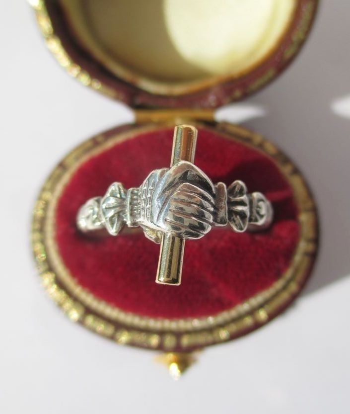 Bague ARTHUS BERTRAND Gage de Fidélité en or jaune et argent - Castafiore