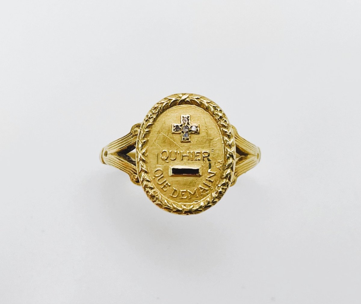 Bague AUGIS diamant rubis en or jaune - Castafiore