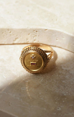 Bague Augis Vintage Or Jaune et Diamant T54 - Castafiore