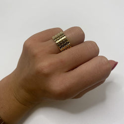 Bague Bandeau BOUCHERON "Clou de Paris" en or jaune - Castafiore