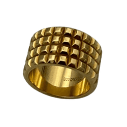 Bague Bandeau BOUCHERON "Clou de Paris" en or jaune - Castafiore