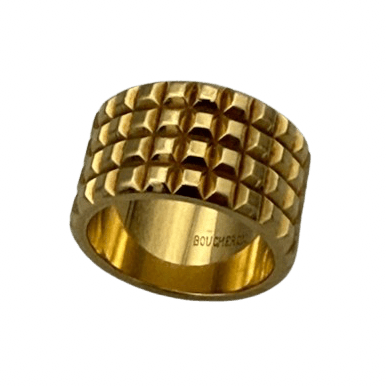 Bague Bandeau BOUCHERON "Clou de Paris" en or jaune - Castafiore