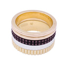 Bague Bandeau BOUCHERON "Quatre Classique Large" or jaune, or blanc et or rose - Castafiore