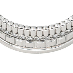 Bague Bandeau BOUCHERON "Quatre" en or blanc et diamants - Castafiore