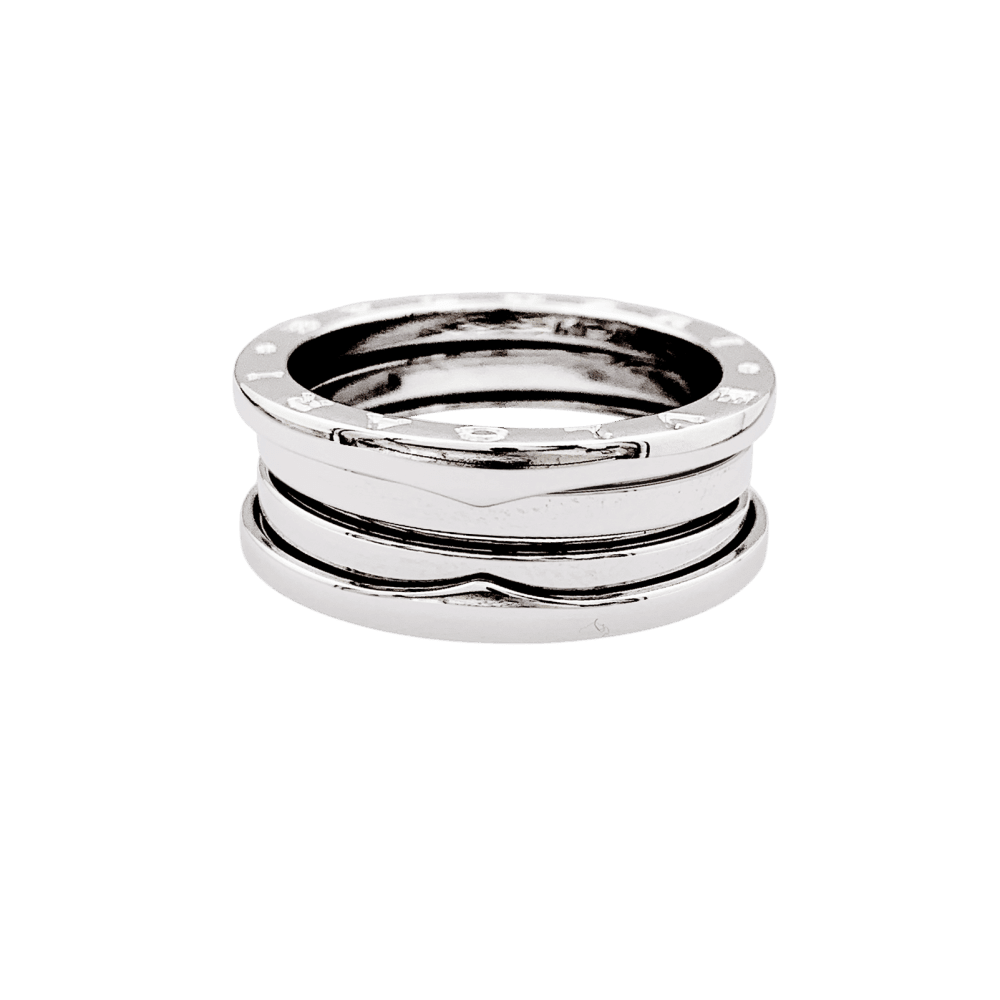 Bague Bandeau BULGARI "B.Zéro 1" en or blanc - Castafiore