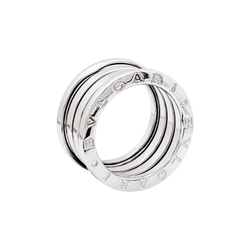 Bague Bandeau BULGARI "B.Zéro1" en or blanc - Castafiore