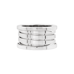 Bague Bandeau BULGARI "B.Zéro1" en or blanc - Castafiore