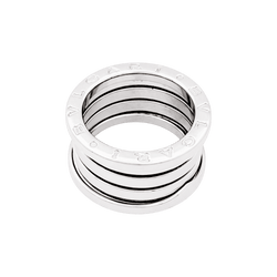 Bague Bandeau BULGARI "B.Zéro1" en or blanc - Castafiore