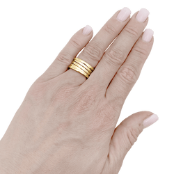 Bague Bandeau BULGARI "B.Zéro1" en or jaune - Castafiore