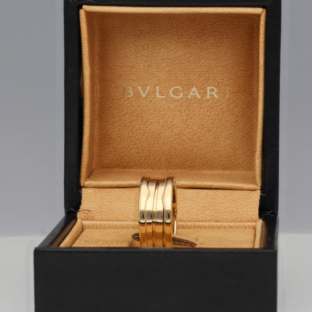 Bague Bandeau BULGARI "B.Zero1" en or jaune - Castafiore