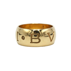 Bague Bandeau BULGARI "Monologo" en or jaune - Castafiore