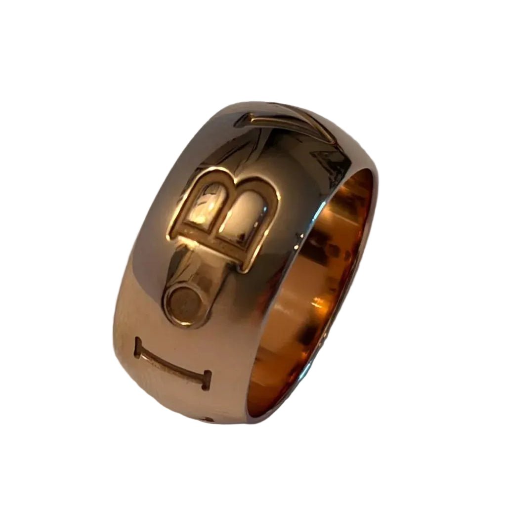 Bague Bandeau BULGARI "Monologo" en or rose - Castafiore