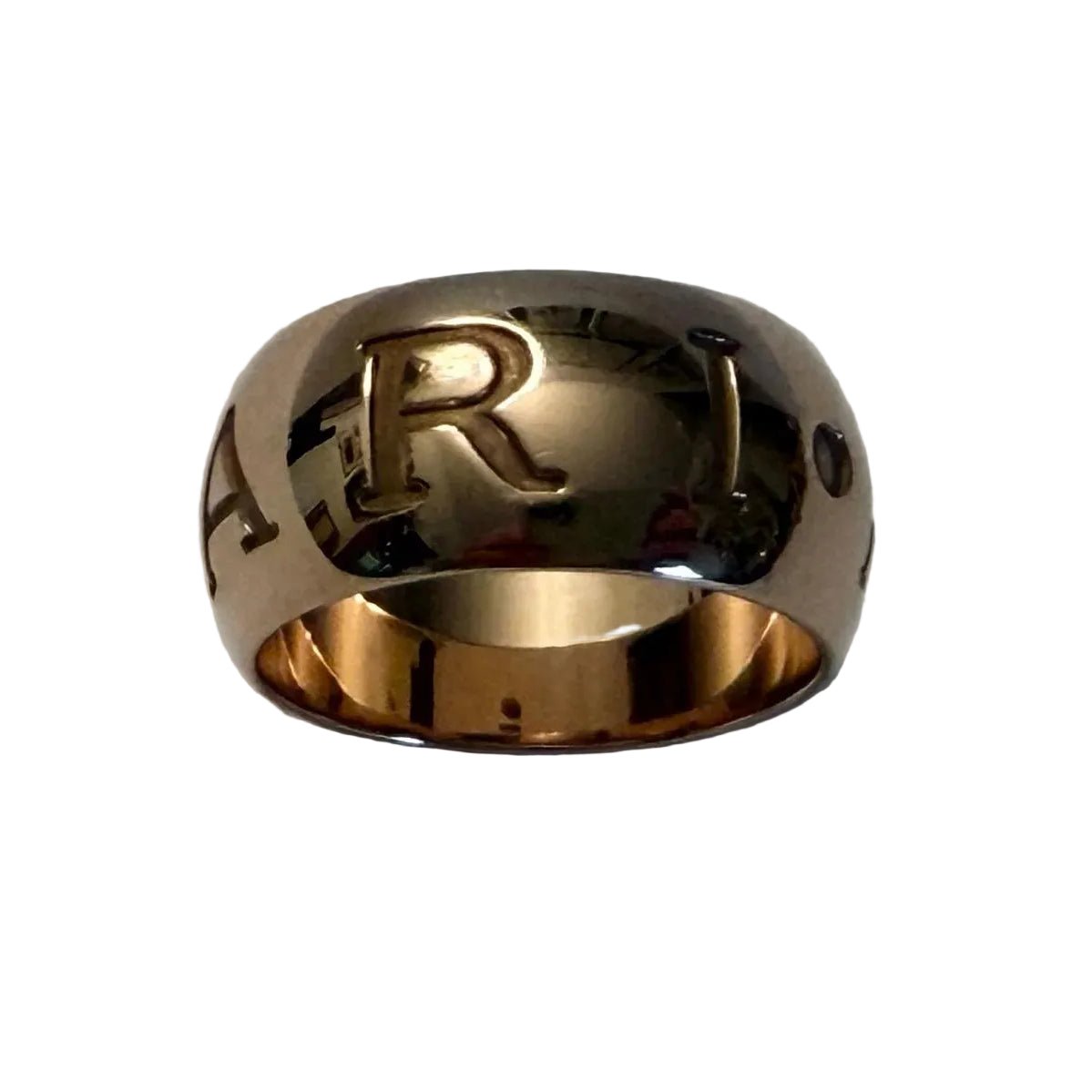 Bague Bandeau BULGARI "Monologo" en or rose - Castafiore