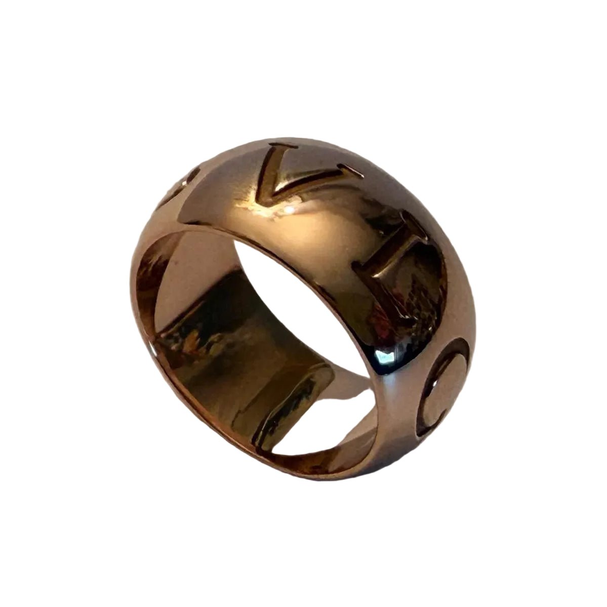 Bague Bandeau BULGARI "Monologo" en or rose - Castafiore