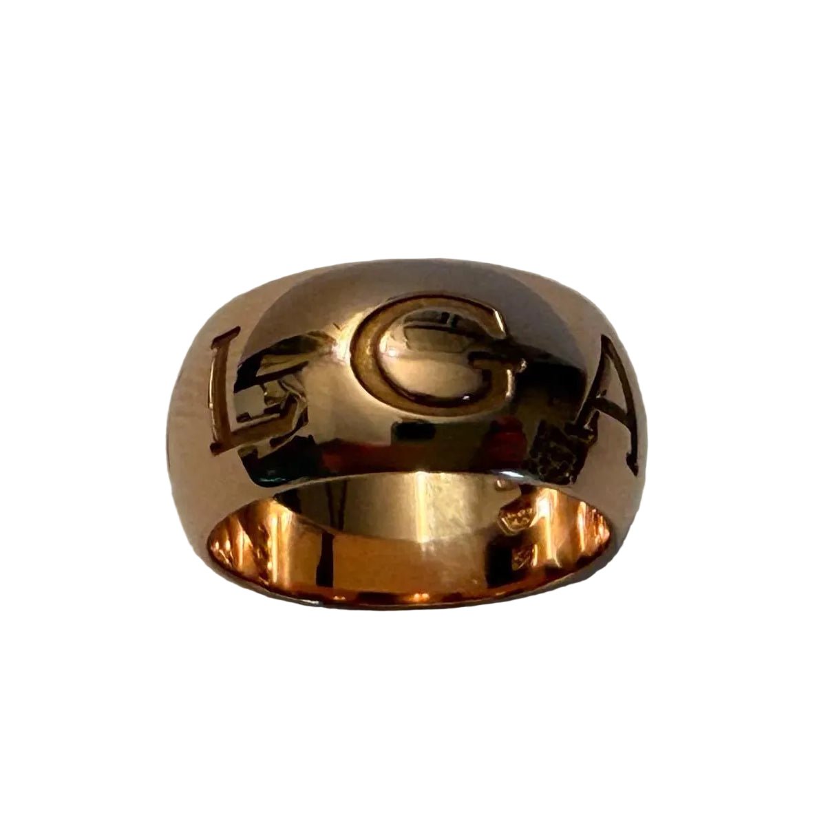 Bague Bandeau BULGARI "Monologo" en or rose - Castafiore