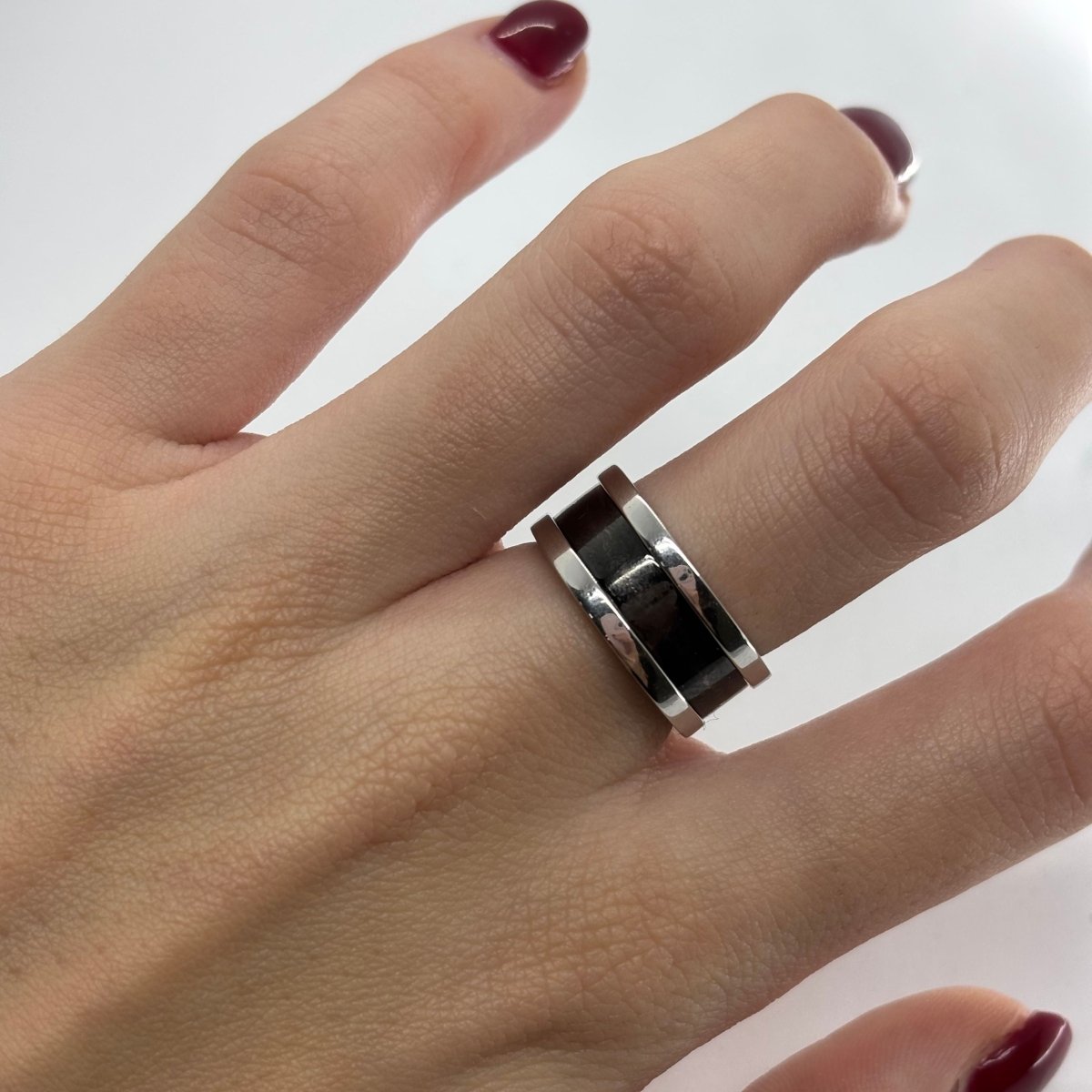 Bague Bandeau CARTIER "C de Cartier" en or blanc - Castafiore