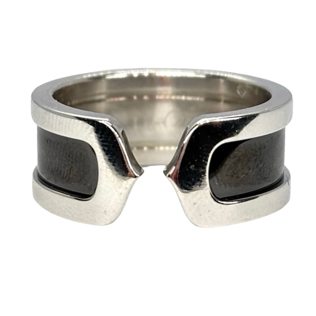 Bague Bandeau CARTIER "C de Cartier" en or blanc - Castafiore