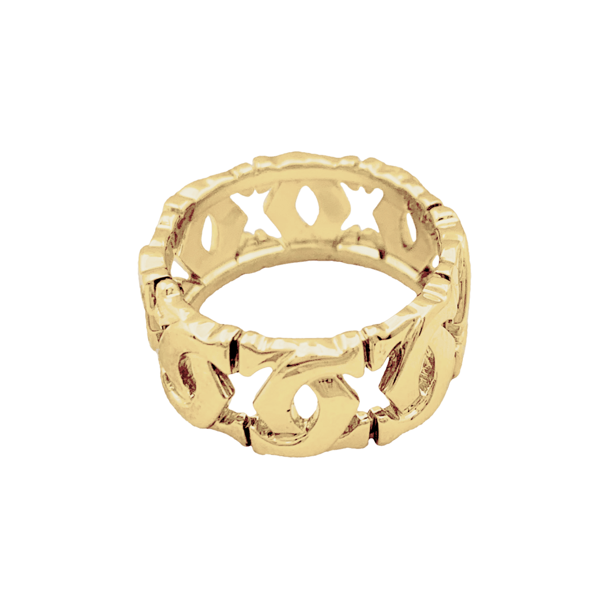 Bague Bandeau CARTIER "C de Cartier" en or jaune - Castafiore