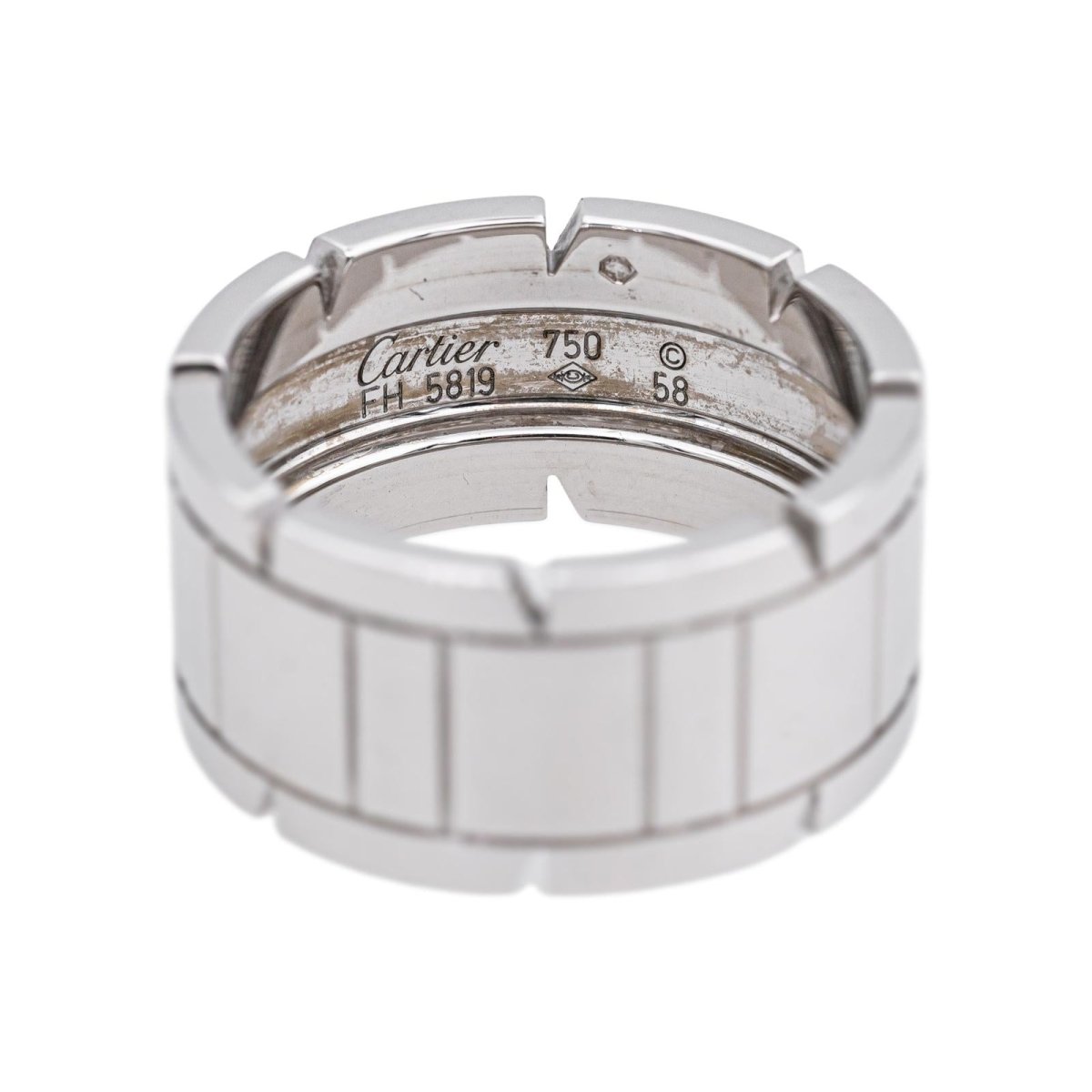 Bague Bandeau CARTIER en or blanc - Castafiore