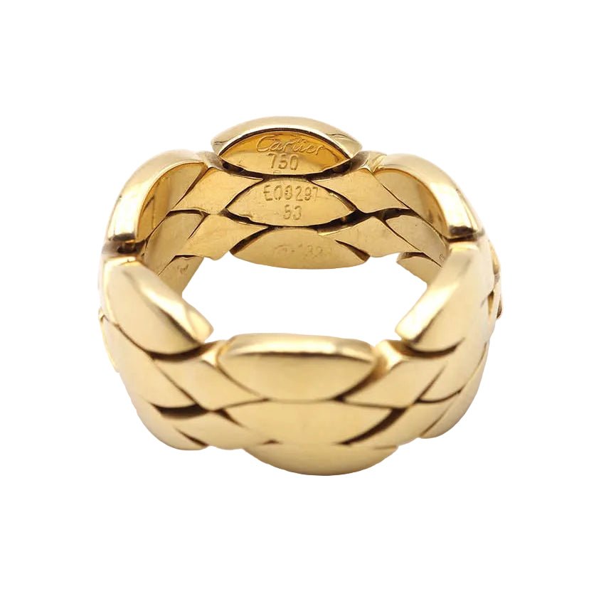 Bague Bandeau CARTIER en or jaune - Castafiore