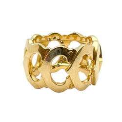 Bague Bandeau CARTIER en or jaune et diamants - Castafiore