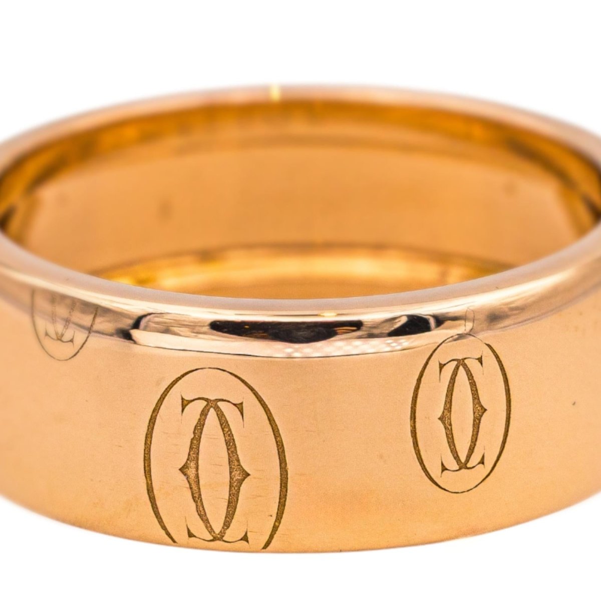 Bague Bandeau CARTIER "Happy Birthday" en or rose - Castafiore