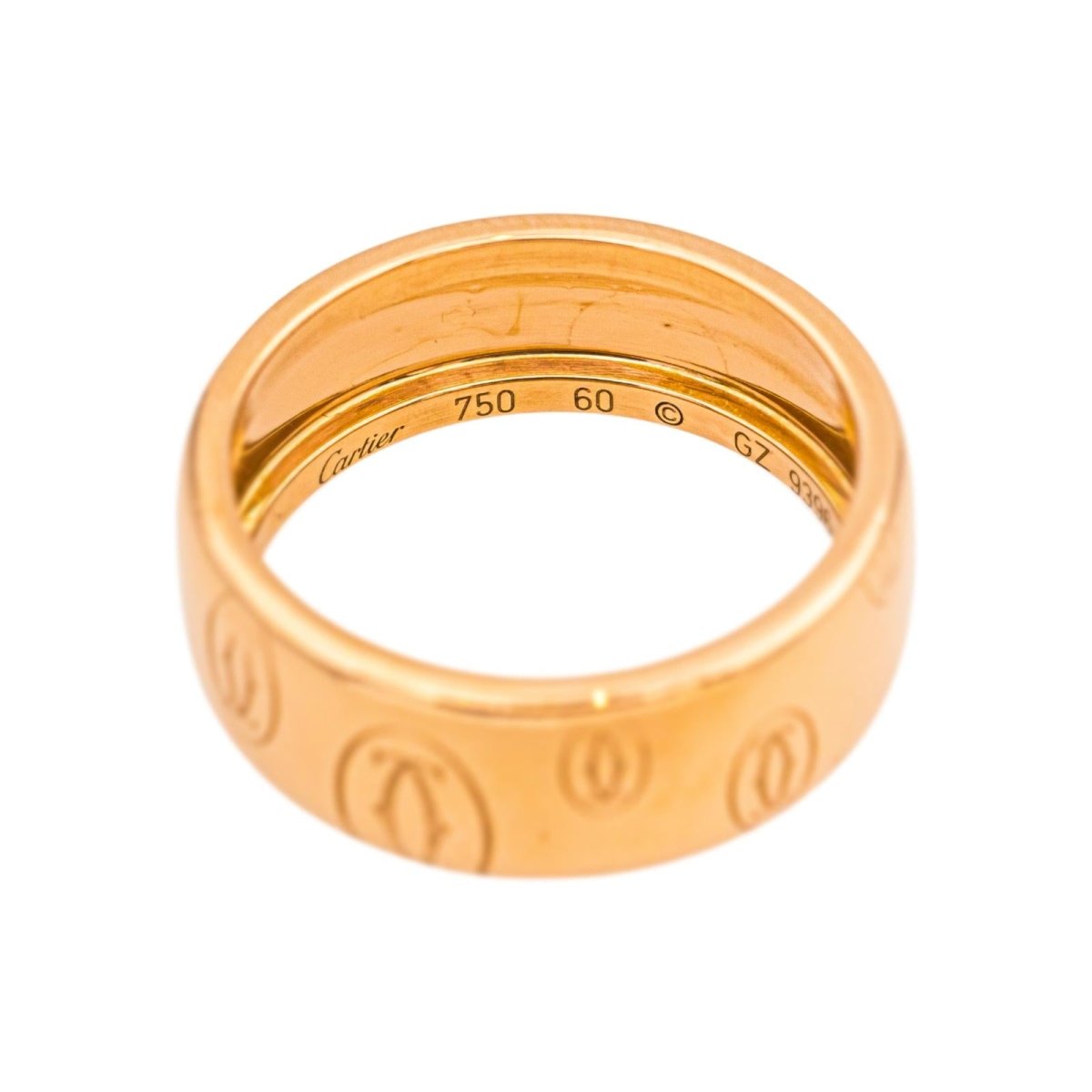 Bague Bandeau CARTIER "Happy Birthday" en or rose - Castafiore