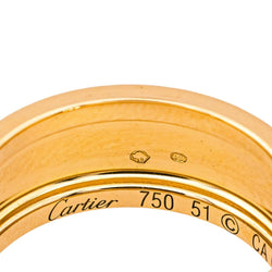 Bague Bandeau CARTIER "Happy Birthday" en or rose - Castafiore
