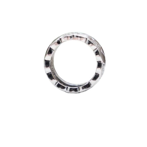 Bague Bandeau CARTIER "La Dona XL" en or blanc et diamants - Castafiore