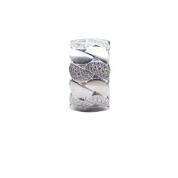 Bague Bandeau CARTIER "La Dona XL" en or blanc et diamants - Castafiore